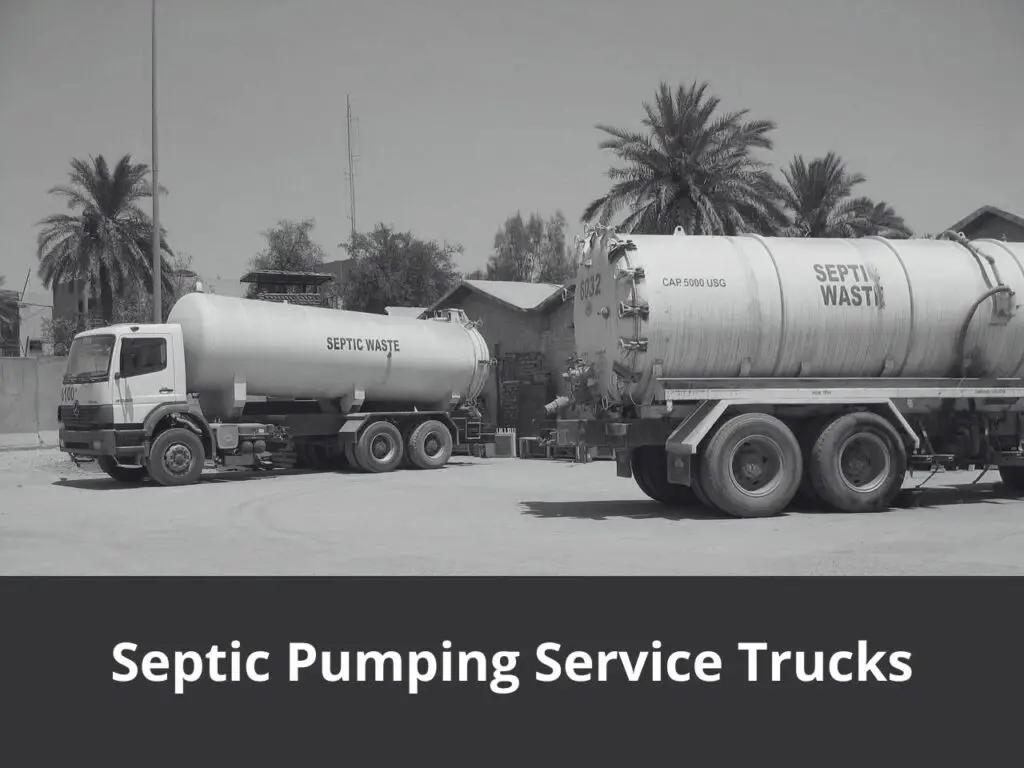 Septic Pumping Service Trucks